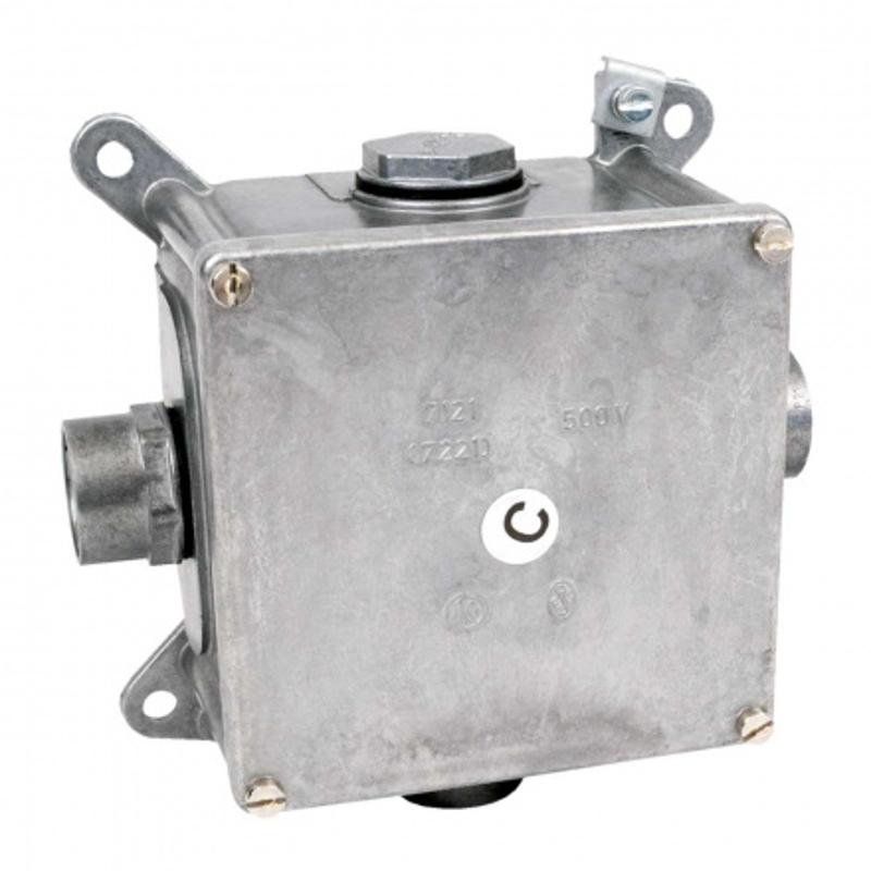 Коробка распределительная алюминиевая 7121 C (M25) IP54 96х96х64мм